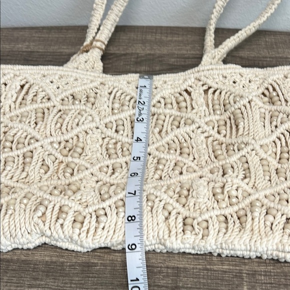 ✨Antik Kraft Beaded Macrame Shoulder Bag w/ Zipper closure - Picture 7 of 7